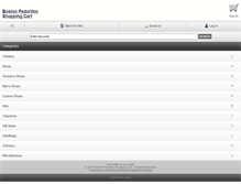 Tablet Screenshot of pedorthicfootwear.com